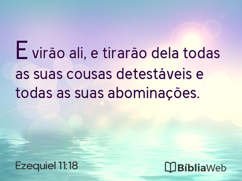 Ezequiel 11:18 em imagem para compartilhar