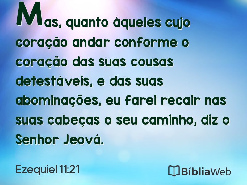 Ezequiel 11:21 em imagem para compartilhar