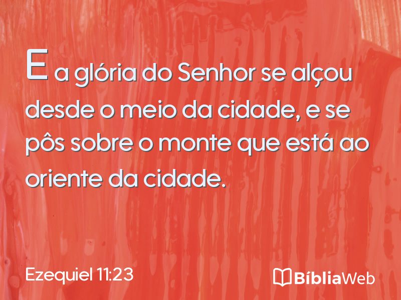 Ezequiel 11:23 em imagem para compartilhar