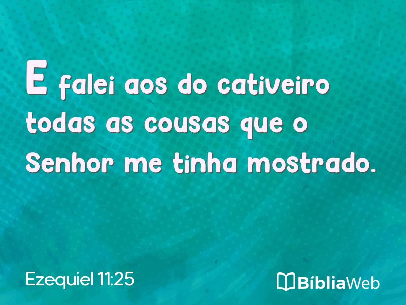 Ezequiel 11:25 em imagem para compartilhar