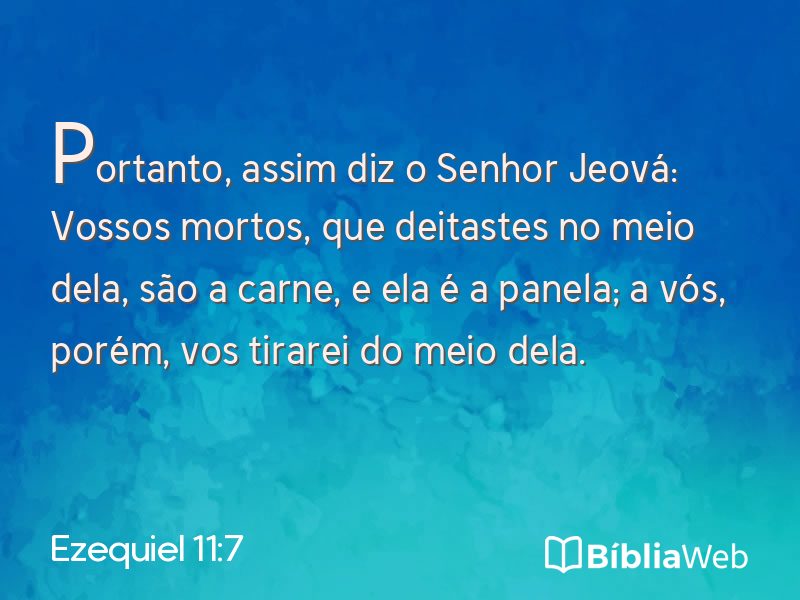 Ezequiel 11:7 em imagem para compartilhar