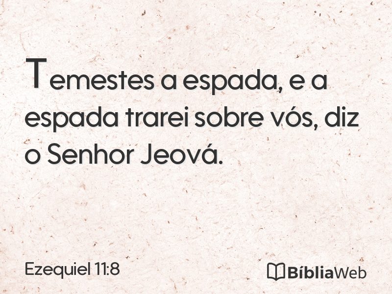 Ezequiel 11:8 em imagem para compartilhar