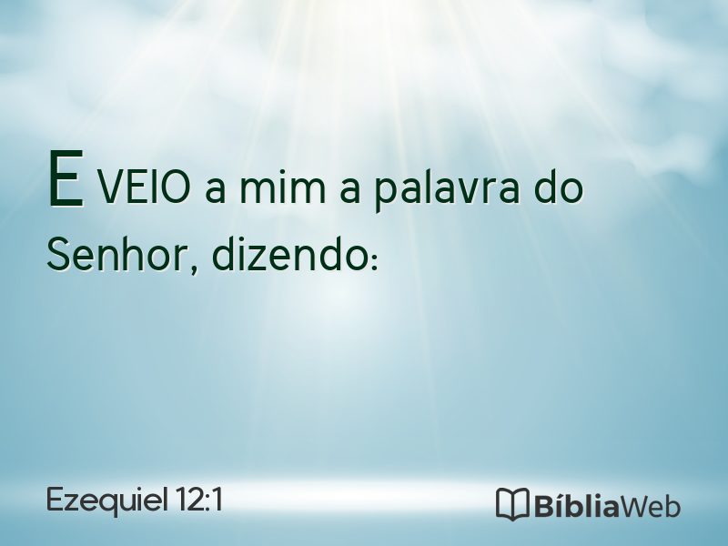 Ezequiel 12:1 em imagem para compartilhar