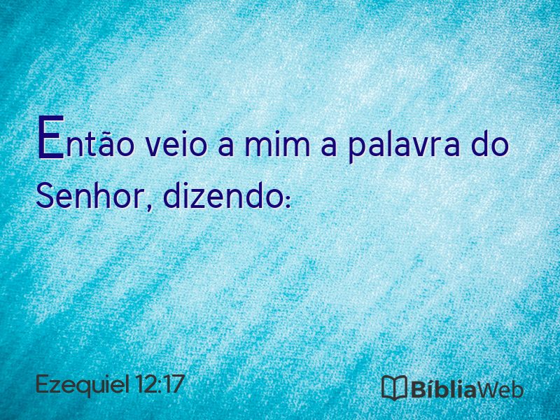 Ezequiel 12:17 em imagem para compartilhar