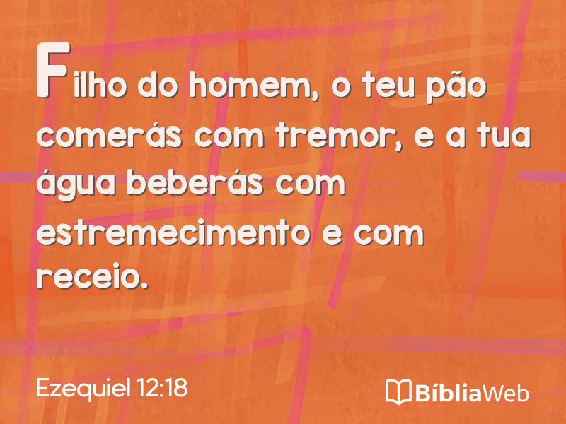 Ezequiel 12:18 em imagem para compartilhar