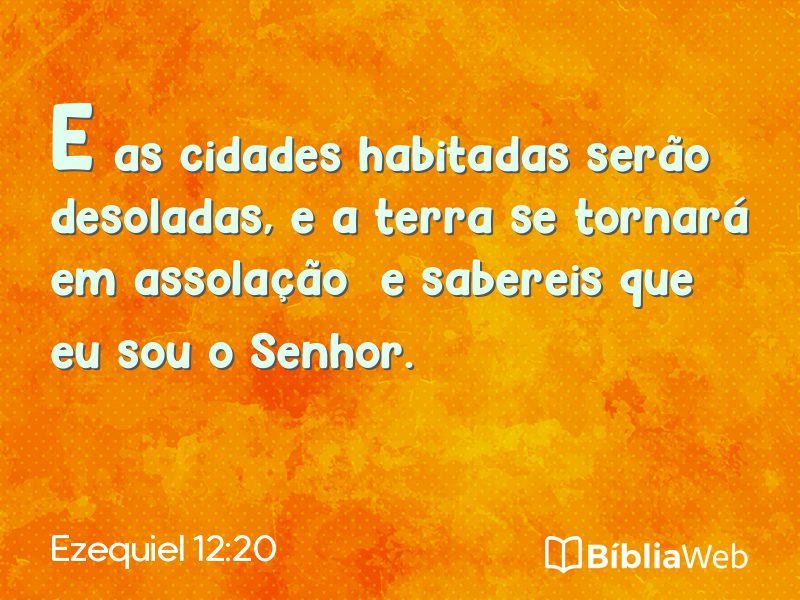 Ezequiel 12:20 em imagem para compartilhar