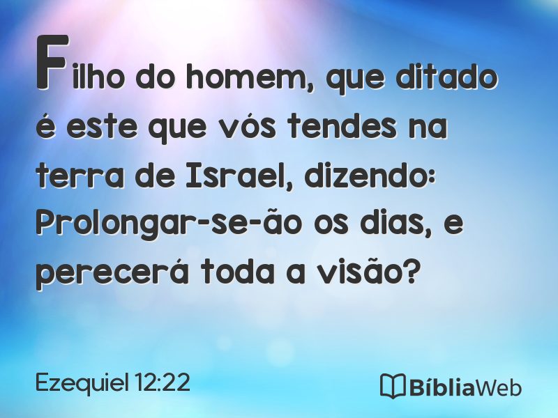 Ezequiel 12:22 em imagem para compartilhar