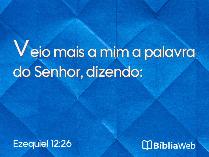 Ezequiel 12:26 em imagem para compartilhar