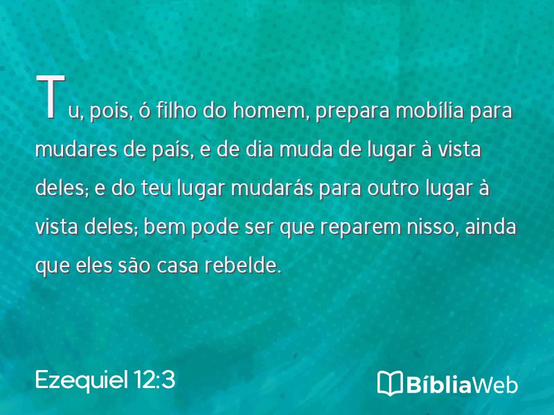 Ezequiel 12:3 em imagem para compartilhar