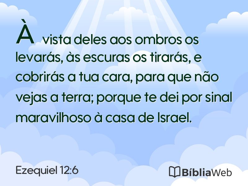 Ezequiel 12:6 em imagem para compartilhar