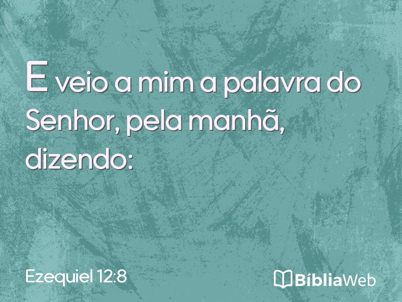 Ezequiel 12:8 em imagem para compartilhar