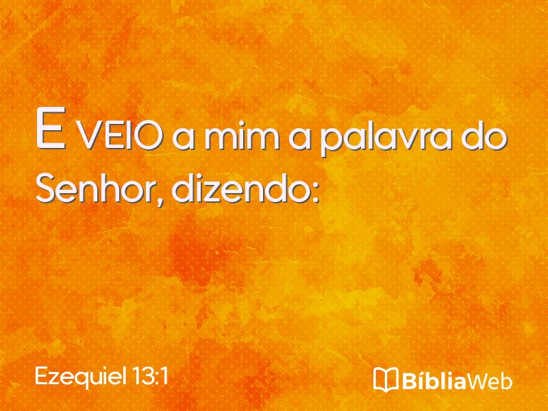 Ezequiel 13:1 em imagem para compartilhar