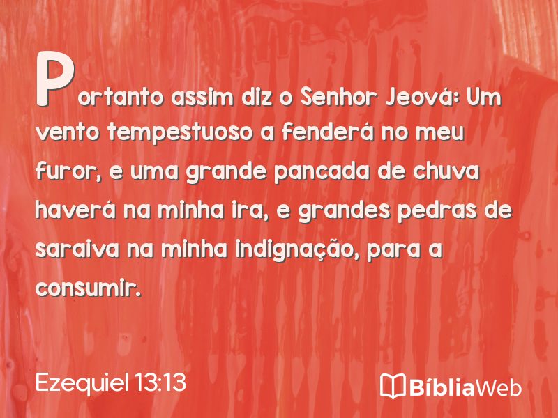 Ezequiel 13:13 em imagem para compartilhar