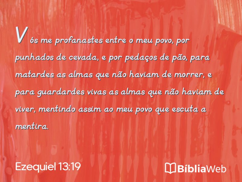 Ezequiel 13:19 em imagem para compartilhar