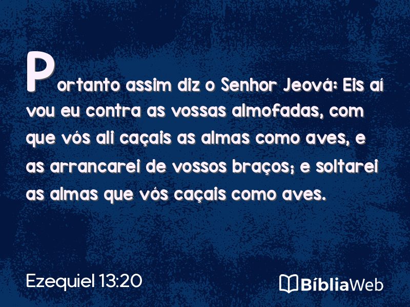 Ezequiel 13:20 em imagem para compartilhar