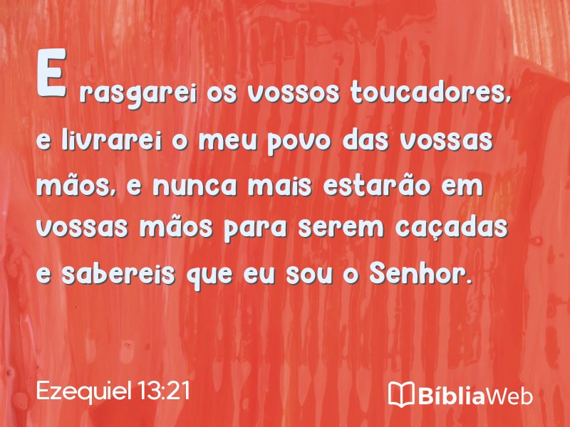 Ezequiel 13:21 em imagem para compartilhar