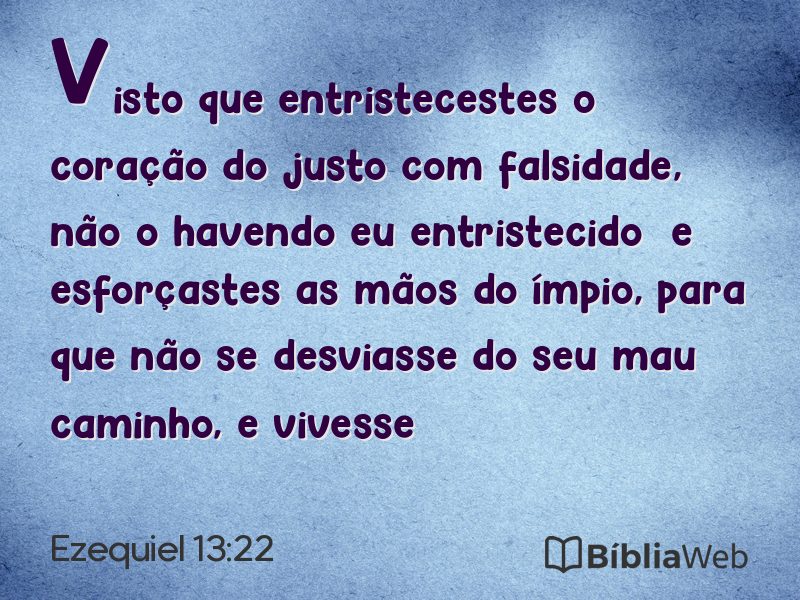 Ezequiel 13:22 em imagem para compartilhar