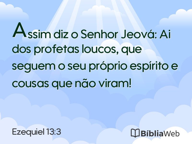 Ezequiel 13:3 em imagem para compartilhar
