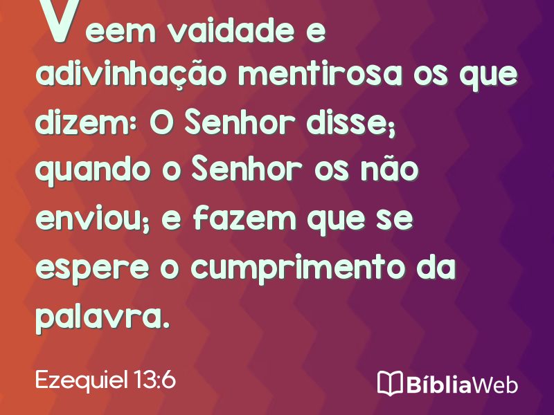 Ezequiel 13:6 em imagem para compartilhar