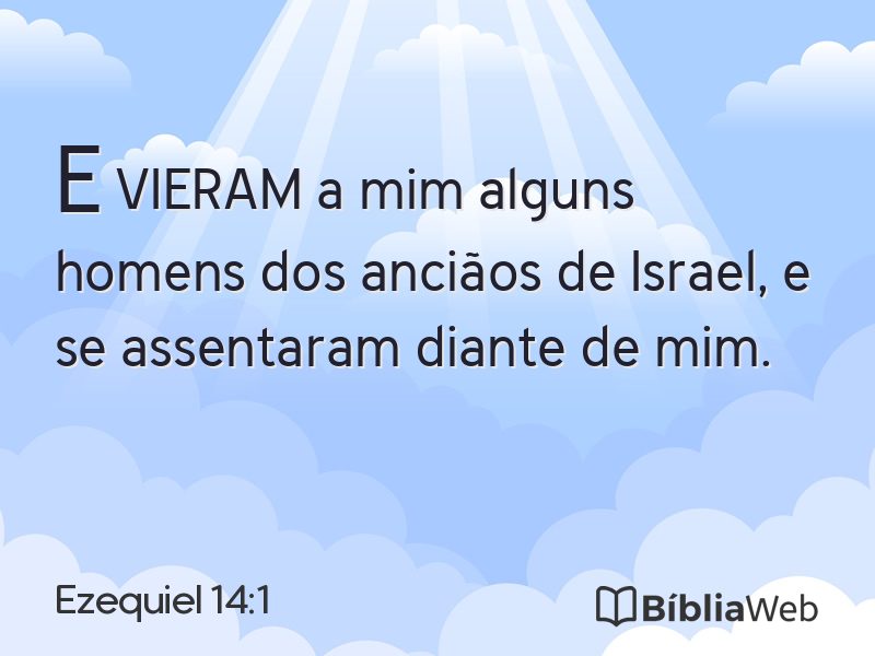 Ezequiel 14:1 em imagem para compartilhar