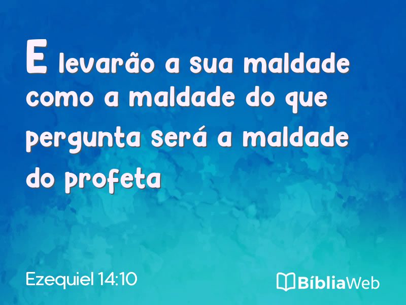 Ezequiel 14:10 em imagem para compartilhar