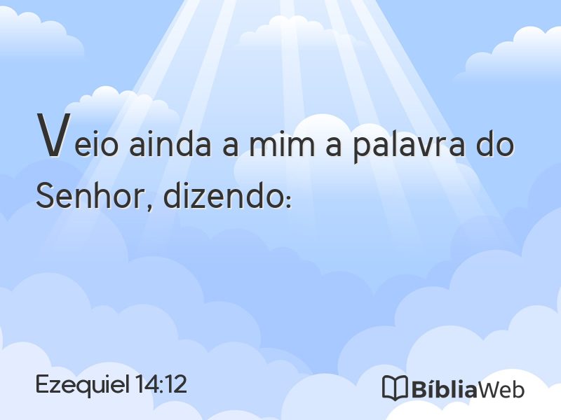 Ezequiel 14:12 em imagem para compartilhar