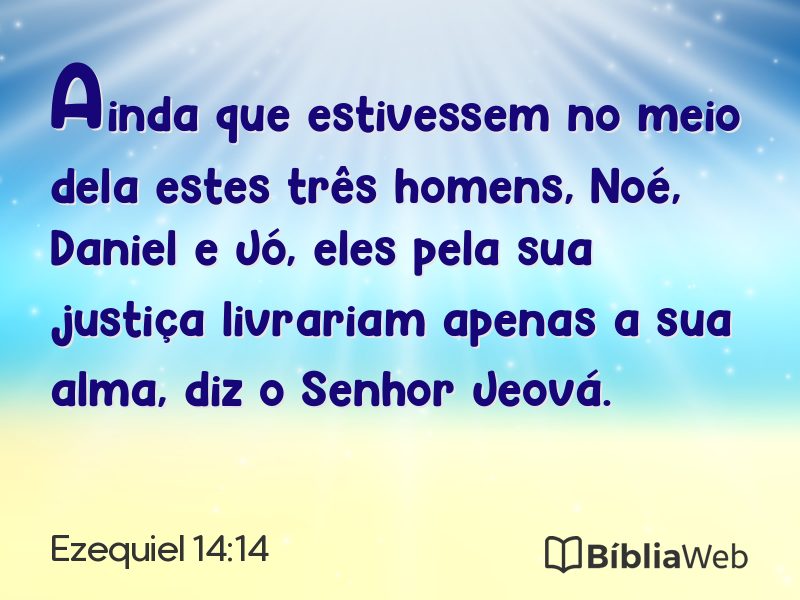 Ezequiel 14:14 em imagem para compartilhar