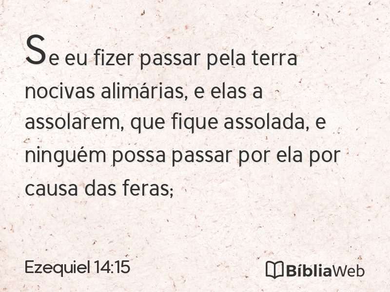 Ezequiel 14:15 em imagem para compartilhar