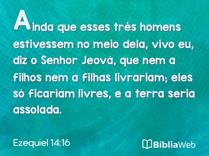 Ezequiel 14:16 em imagem para compartilhar