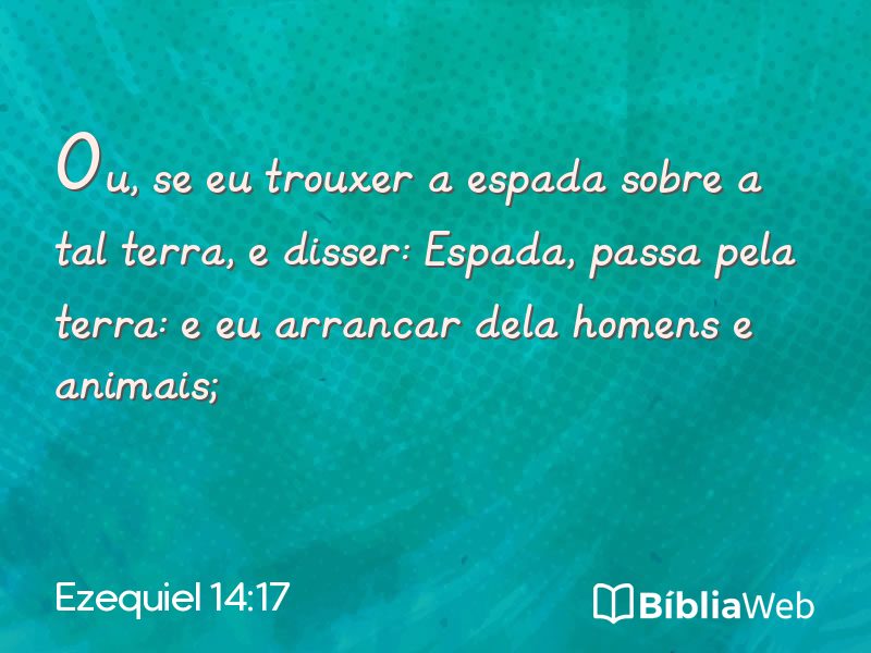 Ezequiel 14:17 em imagem para compartilhar