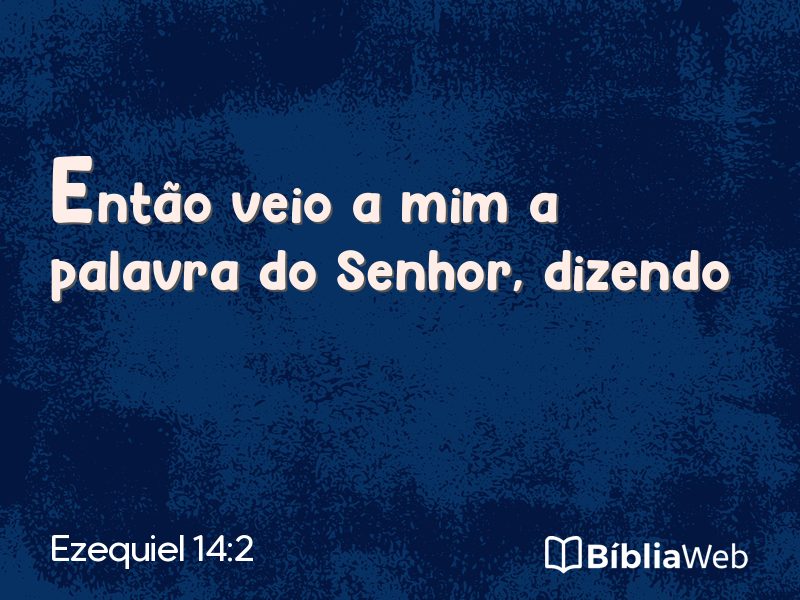 Ezequiel 14:2 em imagem para compartilhar