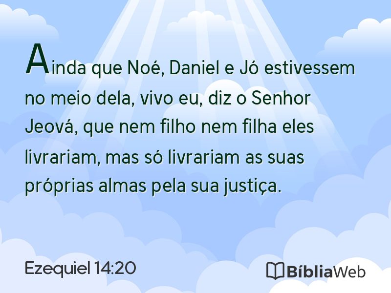 Ezequiel 14:20 em imagem para compartilhar
