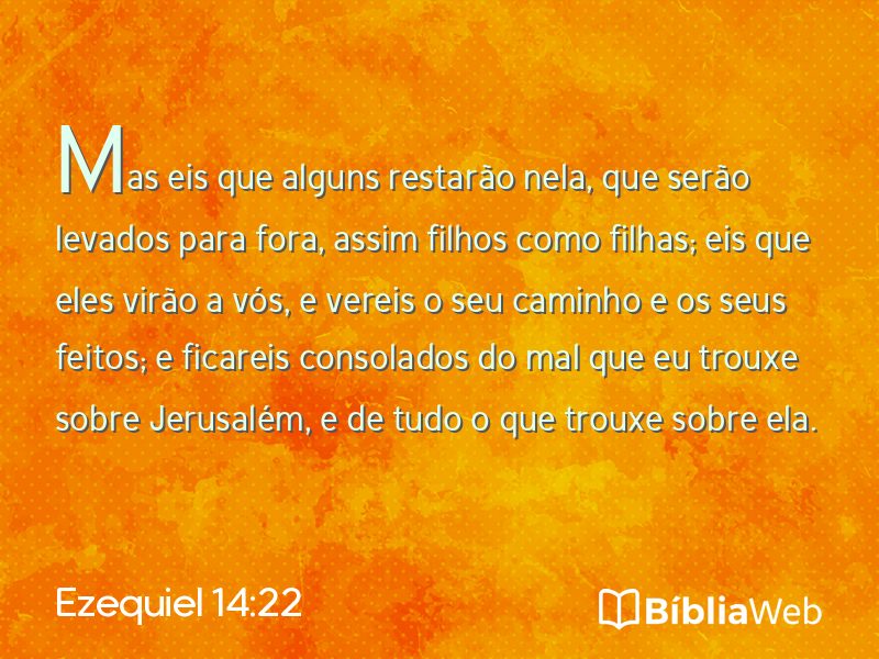 Ezequiel 14:22 em imagem para compartilhar