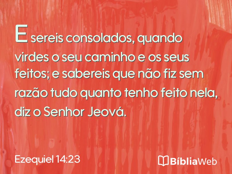 Ezequiel 14:23 em imagem para compartilhar
