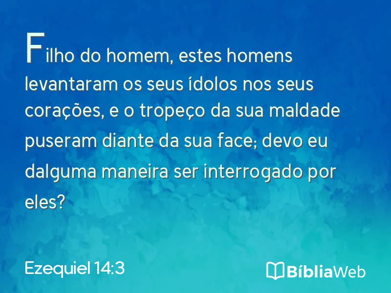 Ezequiel 14:3 em imagem para compartilhar
