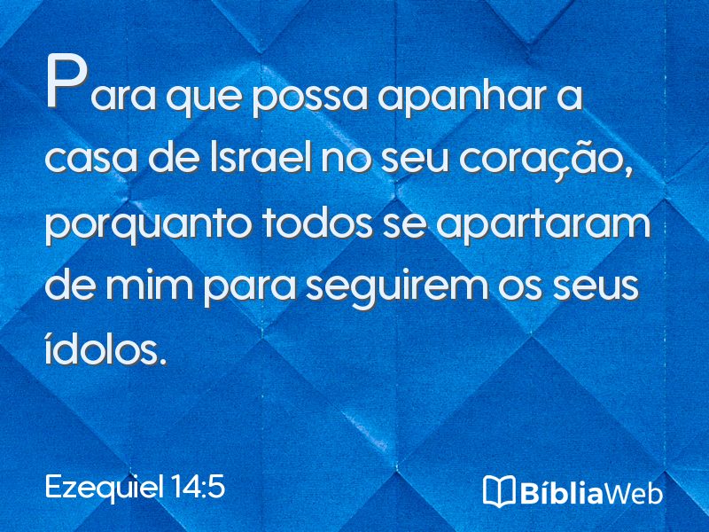 Ezequiel 14:5 em imagem para compartilhar