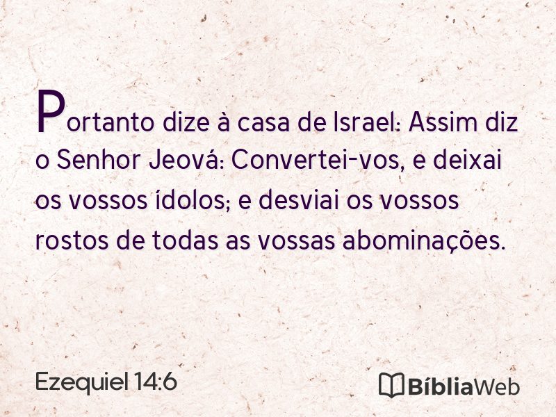 Ezequiel 14:6 em imagem para compartilhar