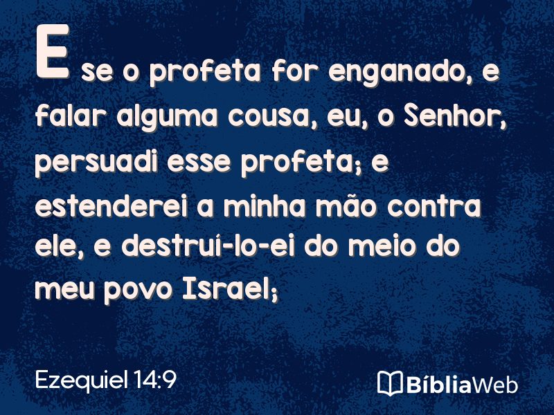 Ezequiel 14:9 em imagem para compartilhar