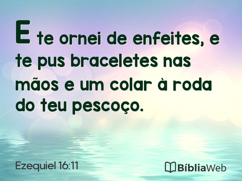 Ezequiel 16:11 em imagem para compartilhar