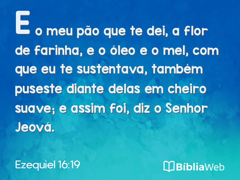 Ezequiel 16:19 em imagem para compartilhar