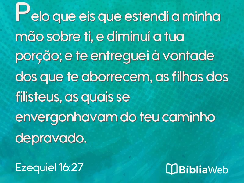Ezequiel 16:27 em imagem para compartilhar