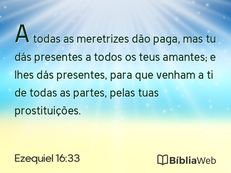 Ezequiel 16:33 em imagem para compartilhar