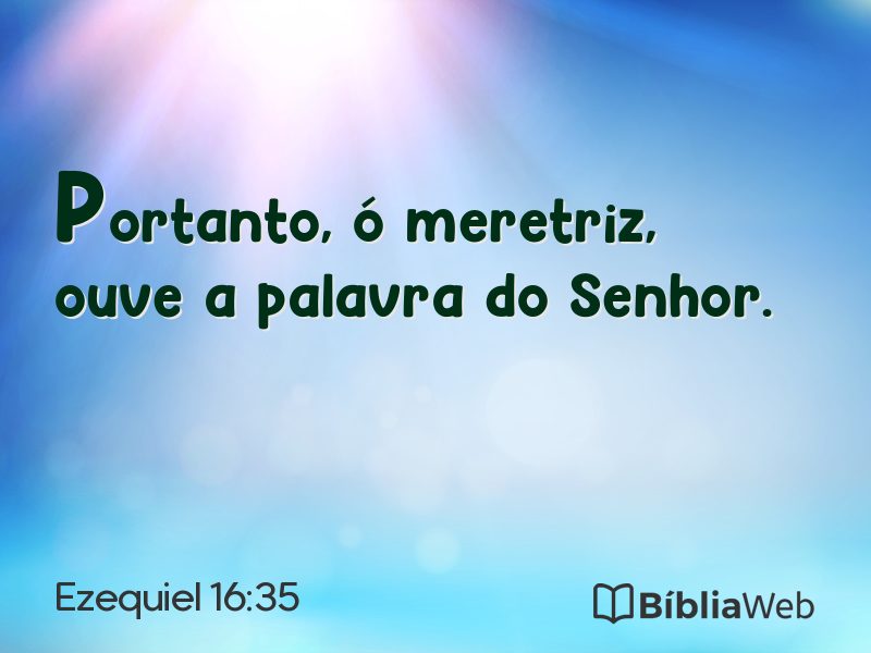 Ezequiel 16:35 em imagem para compartilhar
