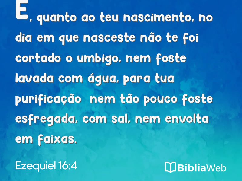 Ezequiel 16:4 em imagem para compartilhar