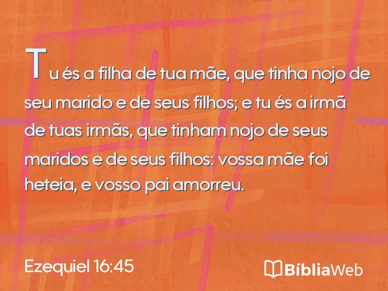 Ezequiel 16:45 em imagem para compartilhar