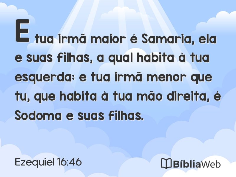 Ezequiel 16:46 em imagem para compartilhar