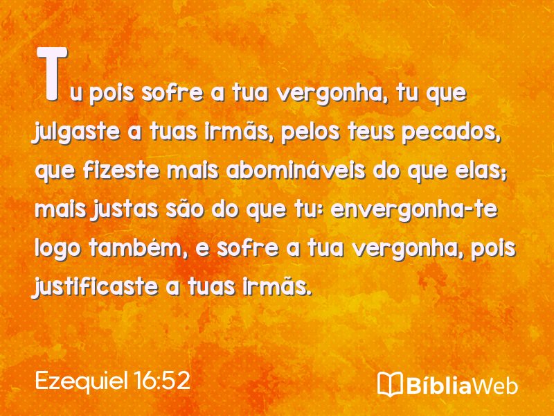 Ezequiel 16:52 em imagem para compartilhar