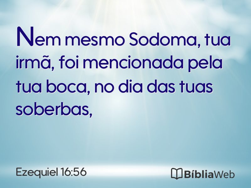 Ezequiel 16:56 em imagem para compartilhar