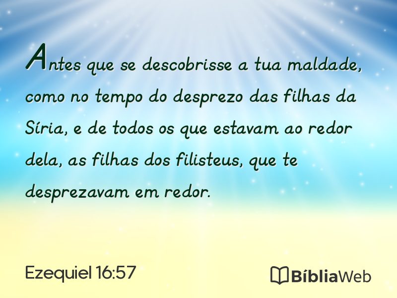 Ezequiel 16:57 em imagem para compartilhar