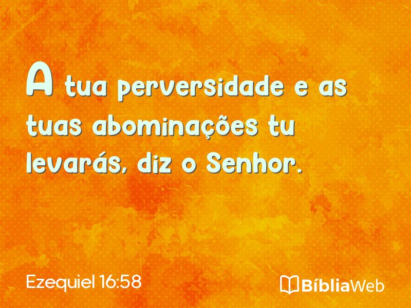 Ezequiel 16:58 em imagem para compartilhar